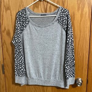 Staccato Heather Gray Knit Top